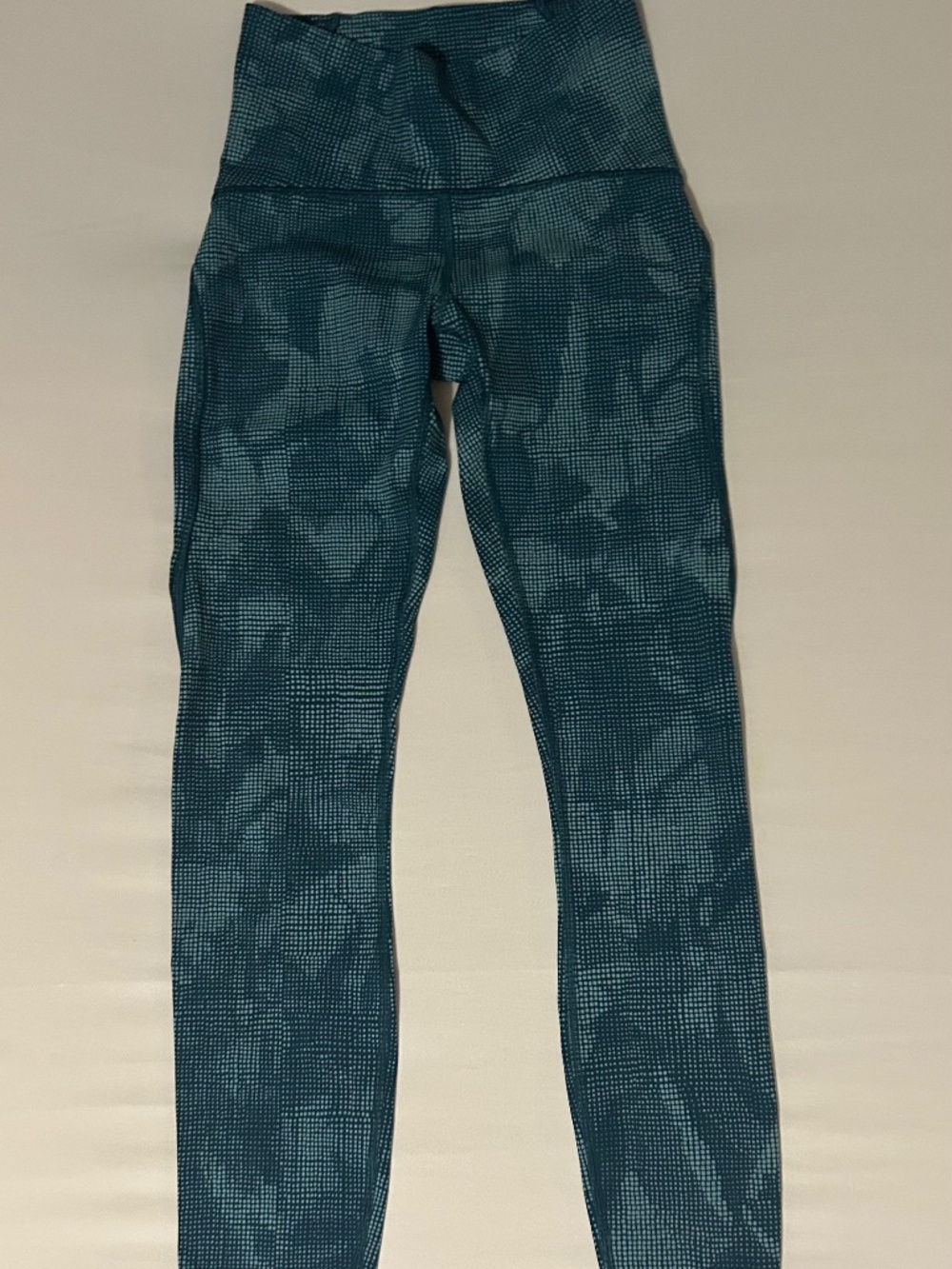 Lululemon Train Times Pant 25" Illusion Tidal Teal Size 2